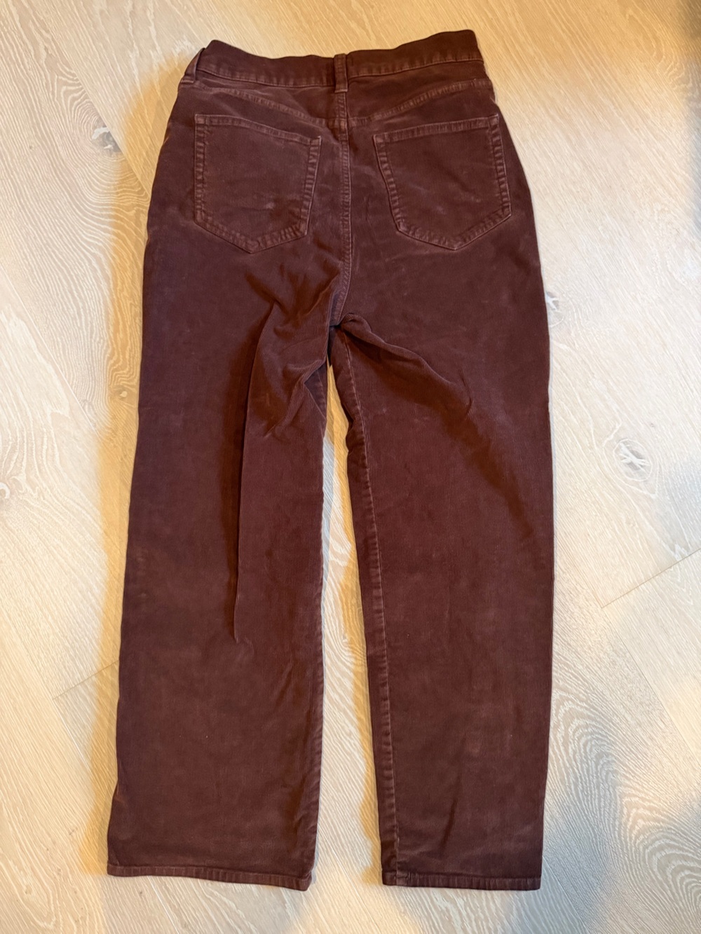 J. Crew Women's Straight-Leg corduroy Pants in Deep Brown